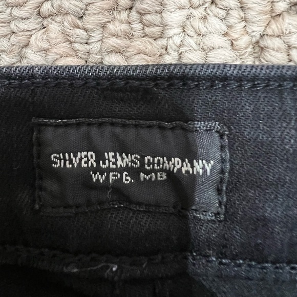 Silver Flare Leg Jeans - Picture 3 of 5